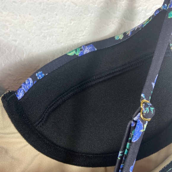 NWT Weworewhat pinup floral corset style one piece swimsuit xs - Picture 7 of 10